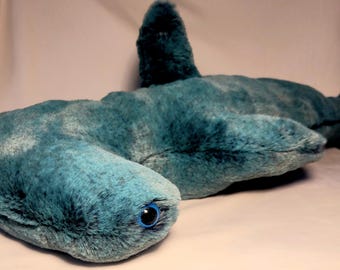 Minky hammerhead shark plush animal- stuffed animal toy
