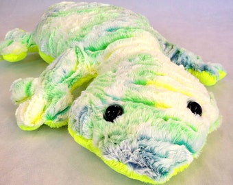 Gecko stuffed animal-minky stuffed gecko-plush minky animal-