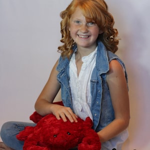 Lobster stuffed animal-stuffed minky lobster-soft lobster stuffie bild 5