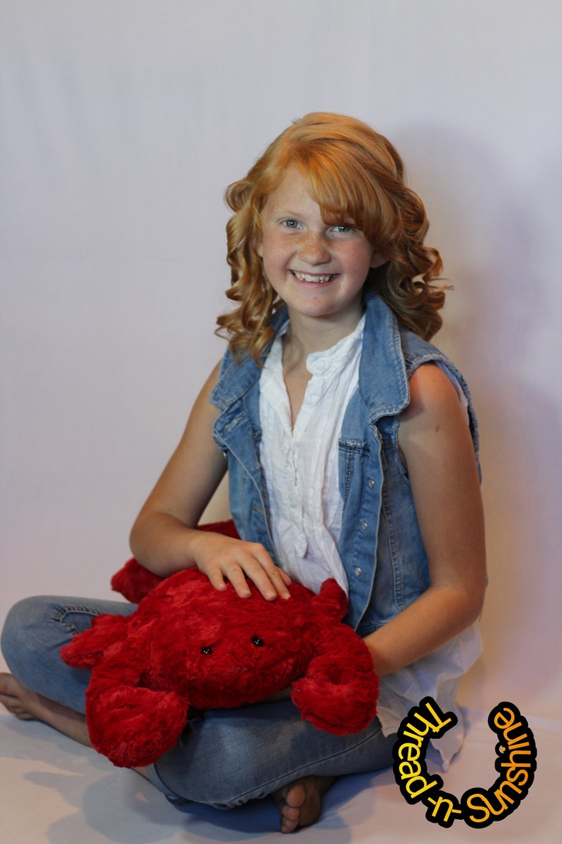 Lobster stuffed animal-stuffed minky lobster-soft lobster stuffie bild 5
