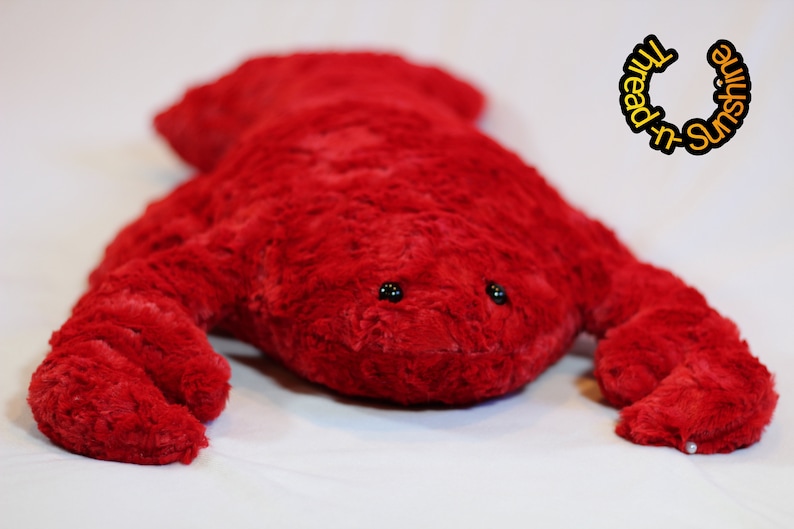 Lobster stuffed animal-stuffed minky lobster-soft lobster stuffie bild 6