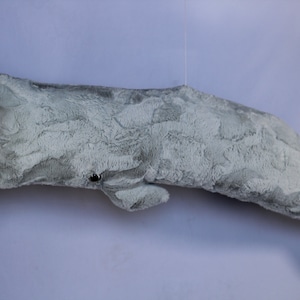 whale stuffed animal-stuffed minky whale- whale