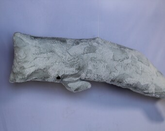 Minky Whale Stuffed Animal: Soft Plush Toy