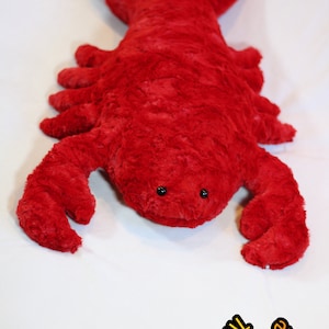 Lobster stuffed animal-stuffed minky lobster-soft lobster stuffie bild 7