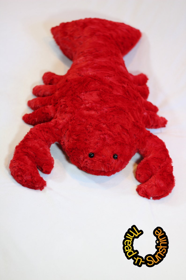 Lobster stuffed animal-stuffed minky lobster-soft lobster stuffie bild 7