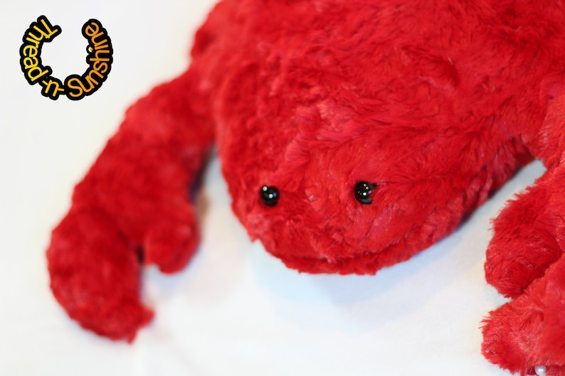 Lobster stuffed animal-stuffed minky lobster-soft lobster stuffie bild 9