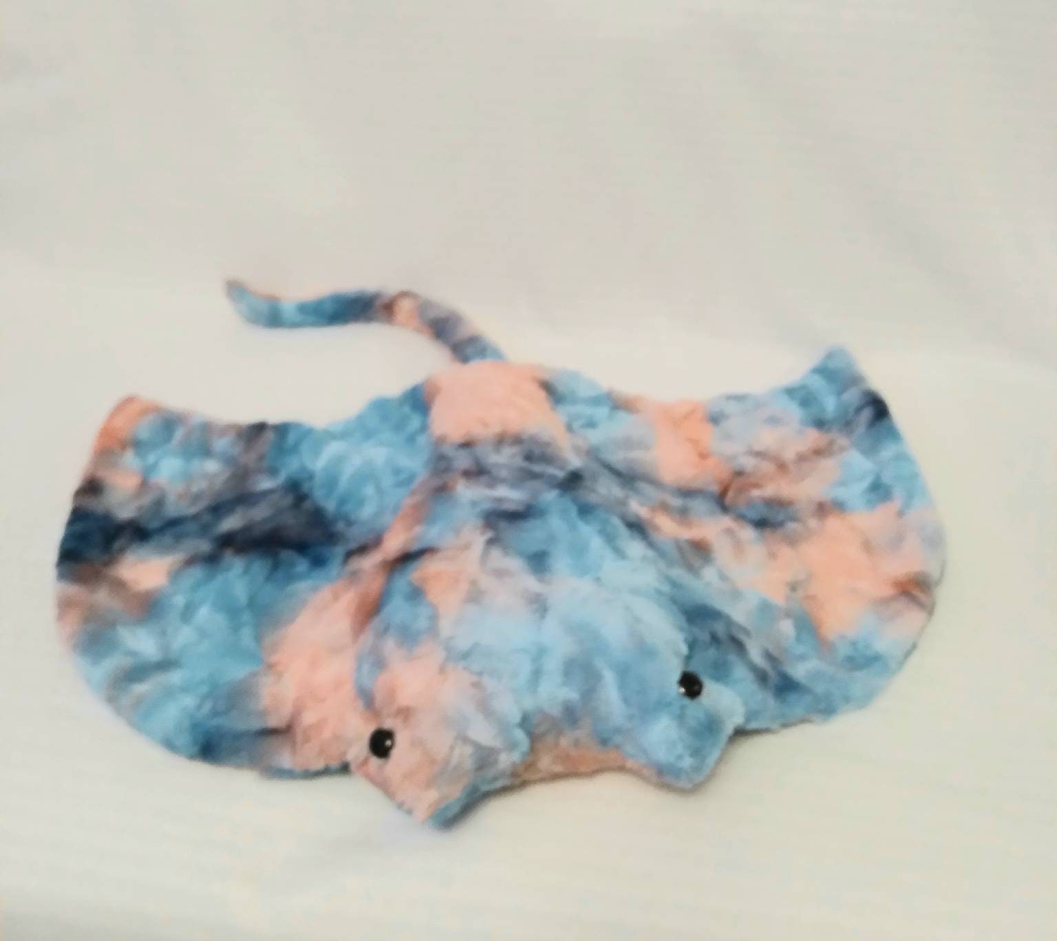 Manta Ray Stuffed Animal-plush Minky Manta Ray-minky Stuffed - Etsy