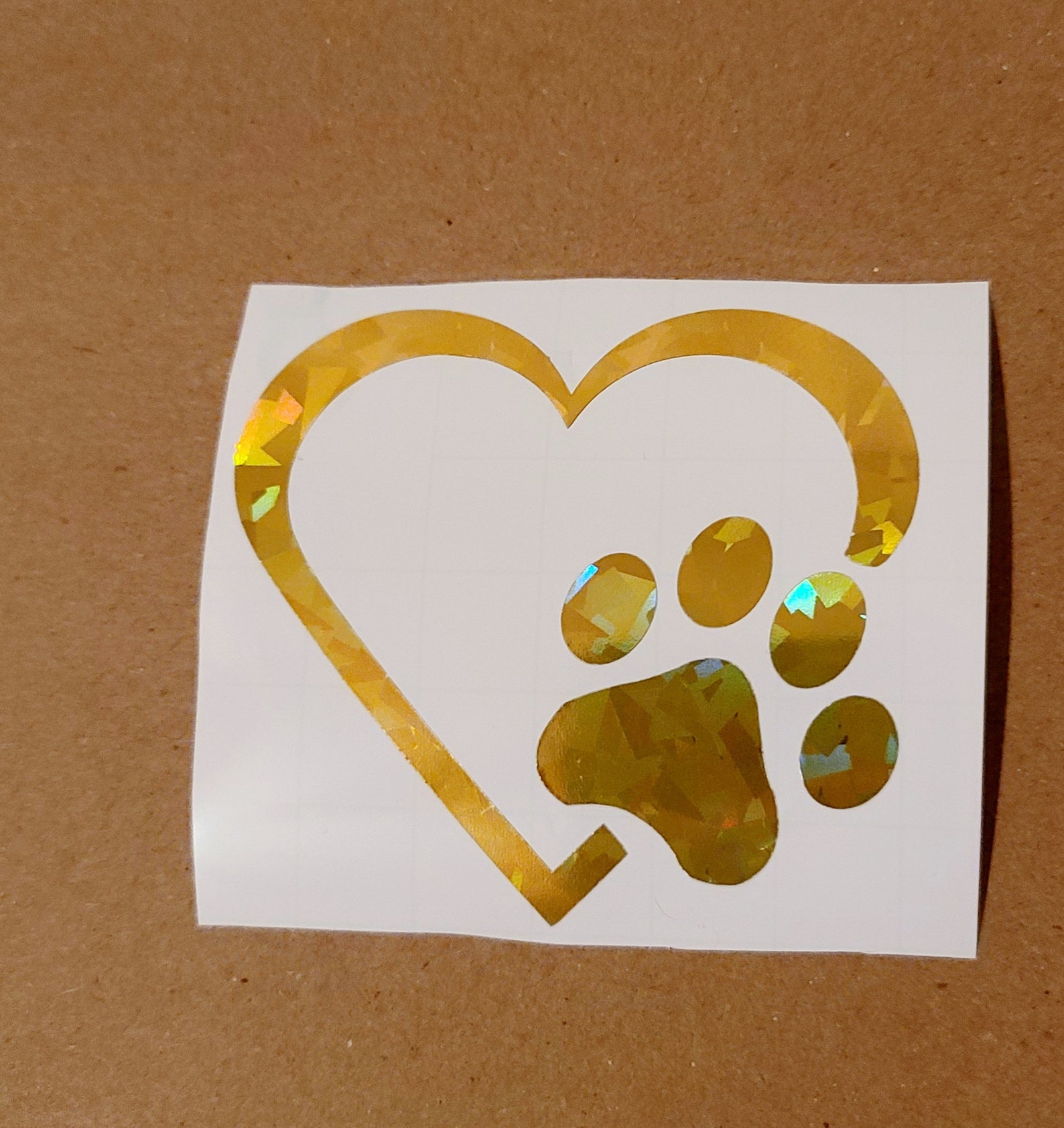 thumbnail image 2 of Aussie Dog Love Decal – Paw Heart Sticker For Car, Australian Shepherd Vinyl 2-Pack 2 of 3