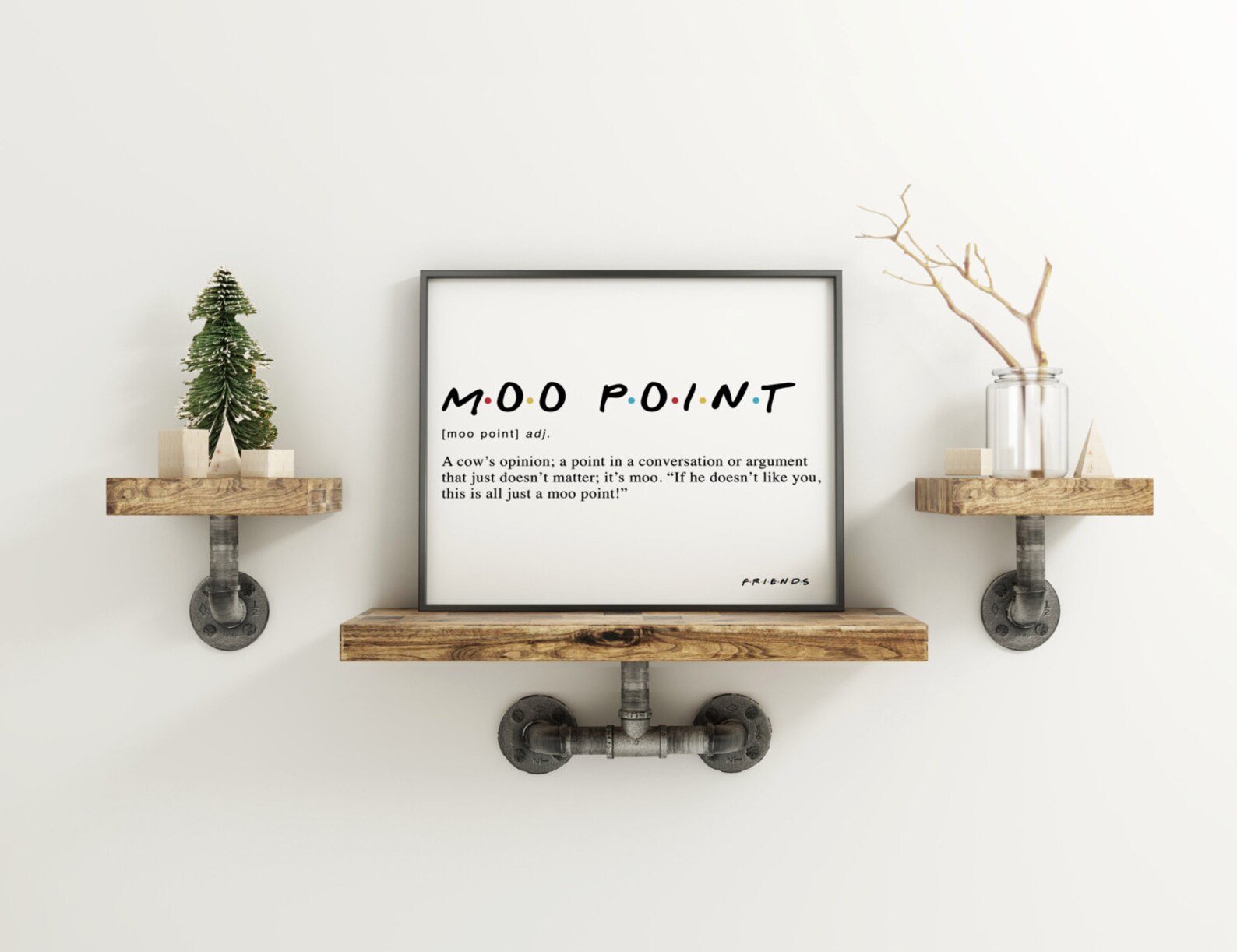 Moo Point definition Friends TV show Moo Point Friends Etsy