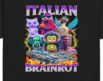 Brainrot Shirt: Trendy Youth Cotton Tee