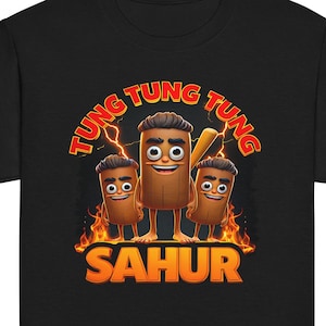 Brainrot shirt tung tung tung sahur brainrot trendy popular kid youth shirt tee