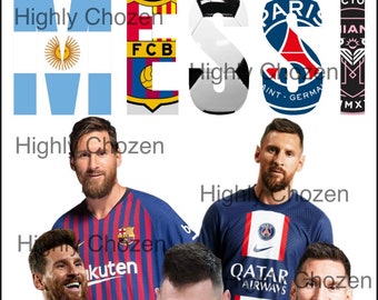 Diseño de Lionel Messi en Miami: Camiseta de fútbol, póster (PDF/PNG)