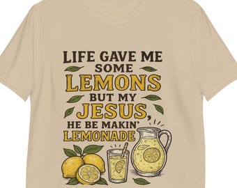 Shirt Jesus Makin' Lemonade: T-shirt vintage stijl