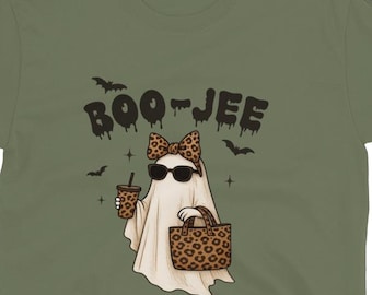 Boojee Halloween Shirt: Bougie Ghost Coffee Lover Tee