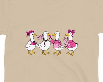 Goose shirt, in october we wear pink, Breast Cancer Awareness Fighter Shirt, Breast Cancer Gifts