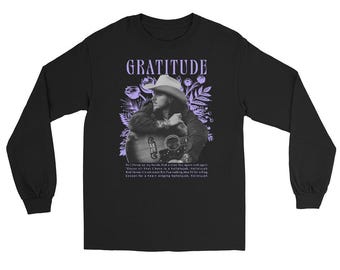 Gratitude christian artist hard fought hallelujah faith Jesus christian concert merch -Long Sleeve Shirt