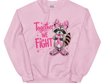 Breast cancer crewneck sweater hope warrior pink In October We Wear Pink Breast Cancer Awareness Fighter Breast Cancer Gifts