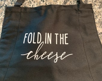 Fold in the Cheese Apron David Rose inspired