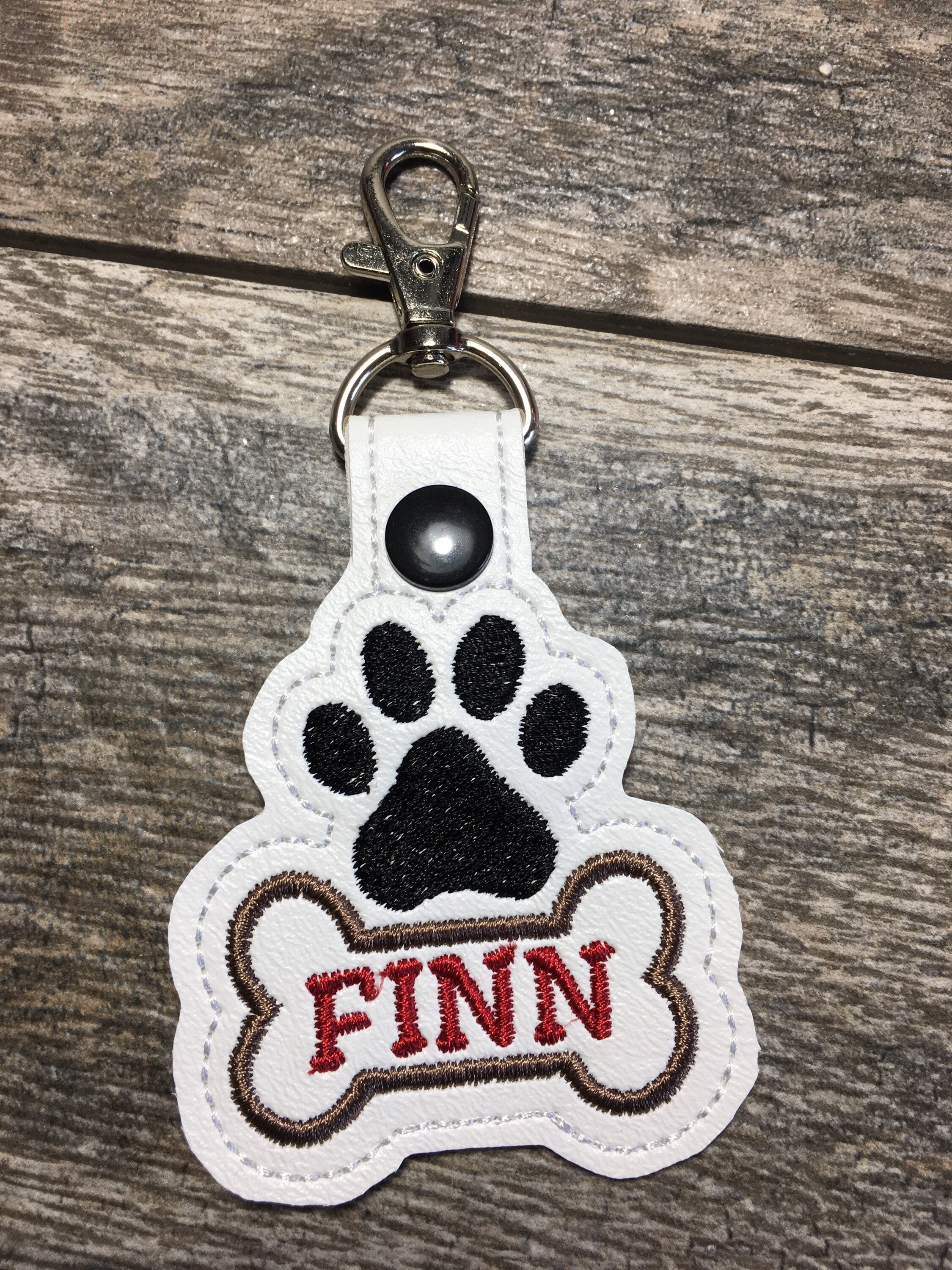 Personalized dog charm for harness or hang on your bag use as Etsy