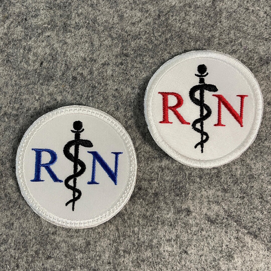 Custom Embroidered Black or White Medical Credentials Patch With Hook ...