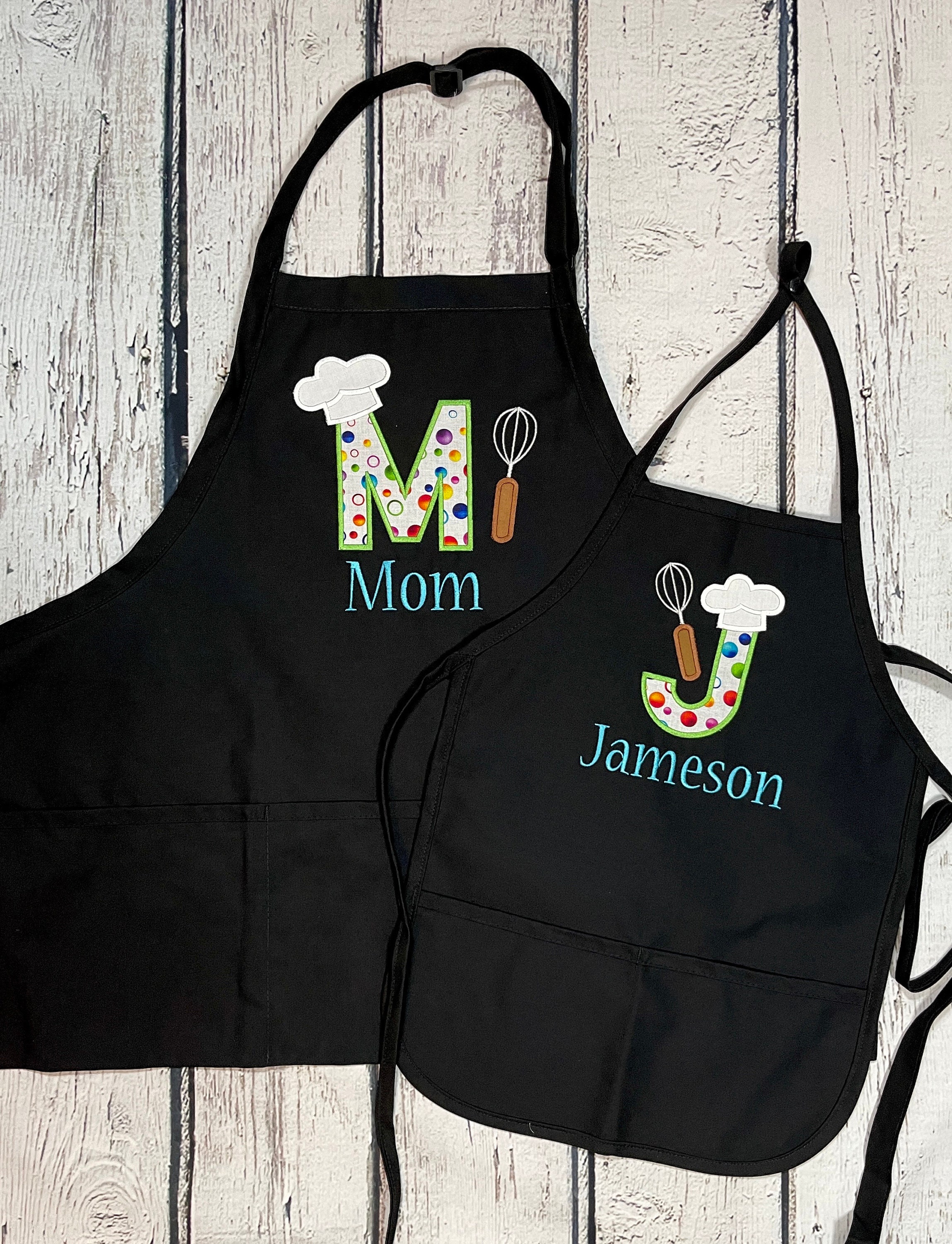 Personalised Mother And Child Apron Set By Forever After