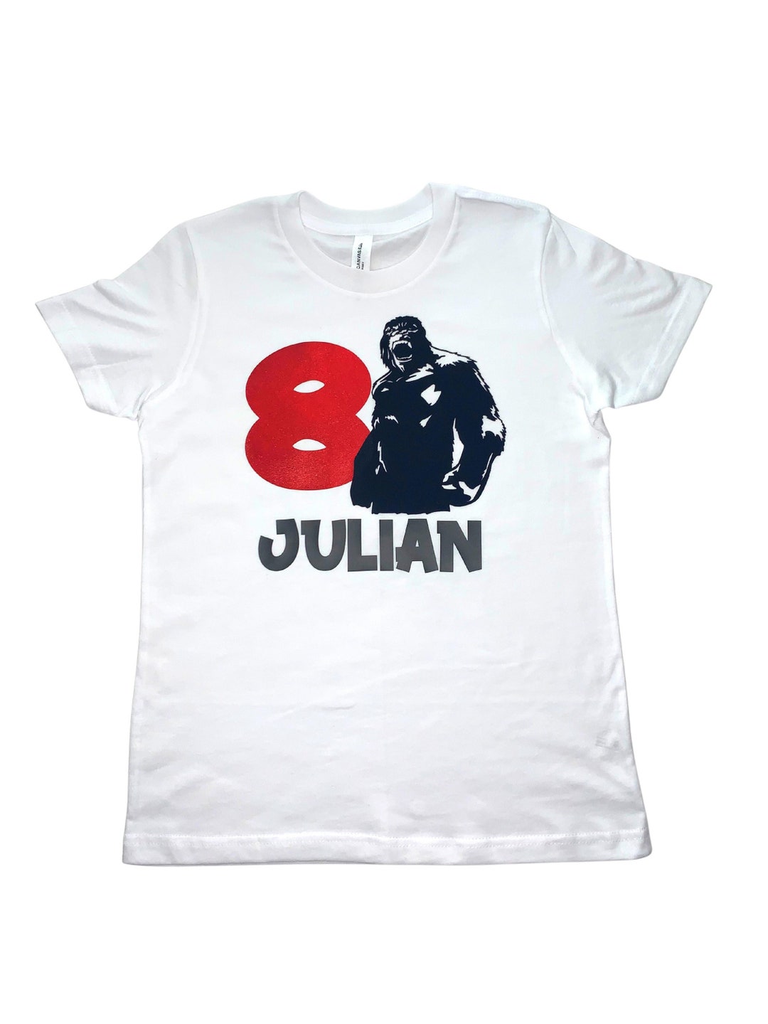 King Kong Birthday Shirtcustomized King Kong Shirt kids Kong Birthday