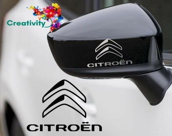 CITROEN DYANE 6 ADESIVI LOGO STICKER EMBLEM TRUNK MONOGRAMME AUTOCOLLANT