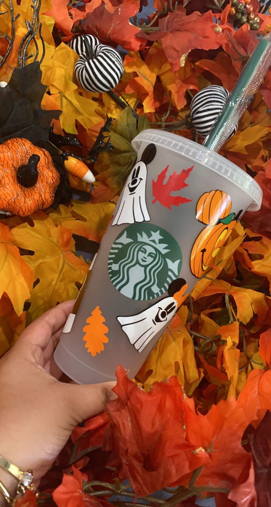 Halloween Inspired Cup/ Disney Halloween Tumbler/ Halloween Etsy