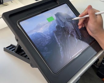 Studio v2 Adjustable iPad Drawing Stand Wireless Charging Desk Easel Board Holder