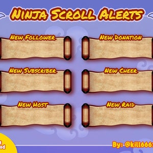 Animated Stream Alerts | Twitch Alerts | Ninja Scroll