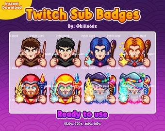 8 Subinsignias - Mago/Hechicero/Mago definitivo