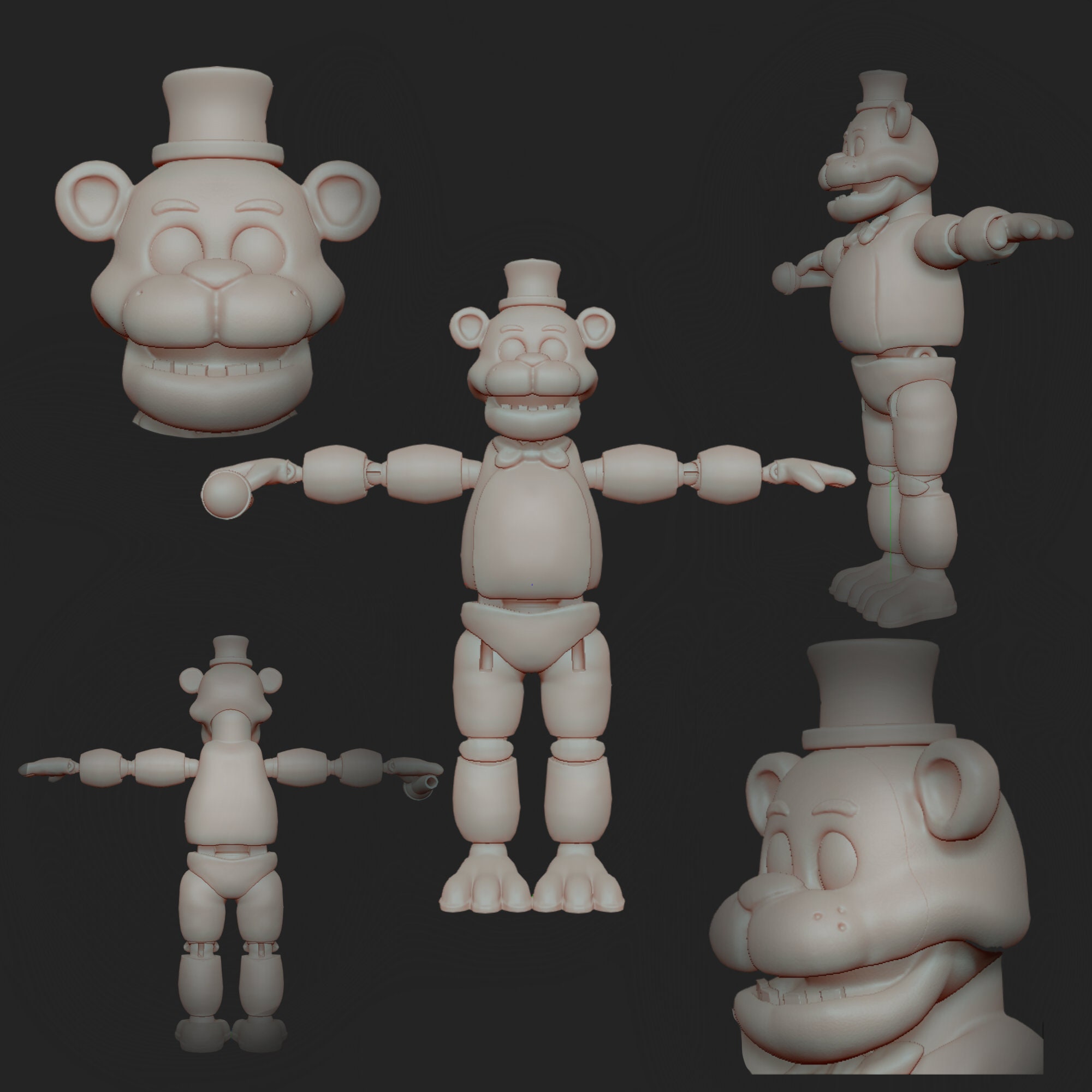 STL file Withered Freddy Mask (FNAF / Five Nights At Freddy's) 🎃・Design to  download and 3D print・Cults