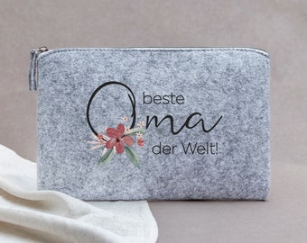 Geschenk für Oma | Geschenk Oma | Geschenke für Oma | Oma Geschenk | Filztasche Oma | Geburtstagsgeschenk Oma | Geschenke für die Oma