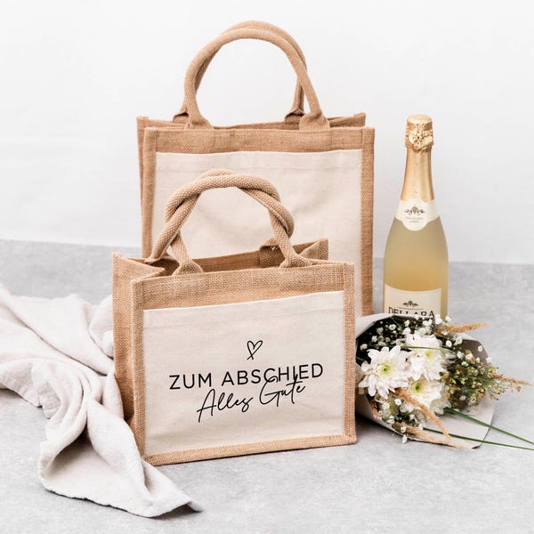 Abschiedsgeschenk Kollegin – Geschenktasche Zum Abschied alles Gute – Geschenk zum Jobwechsel – Abschied Kollegin – letzter Arbeitstag