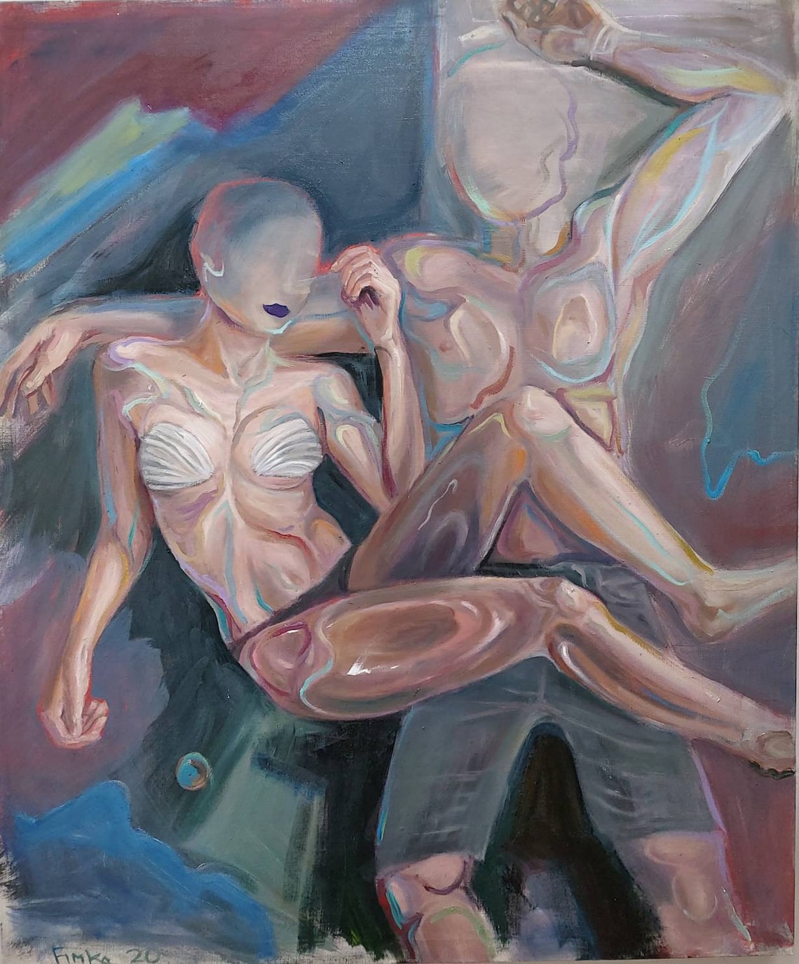 The birth of Venus original oil artwork large size image 1