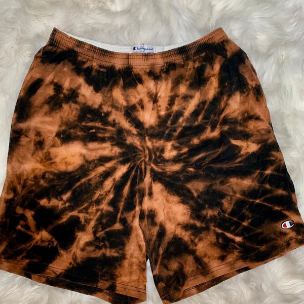 mens tie dye short