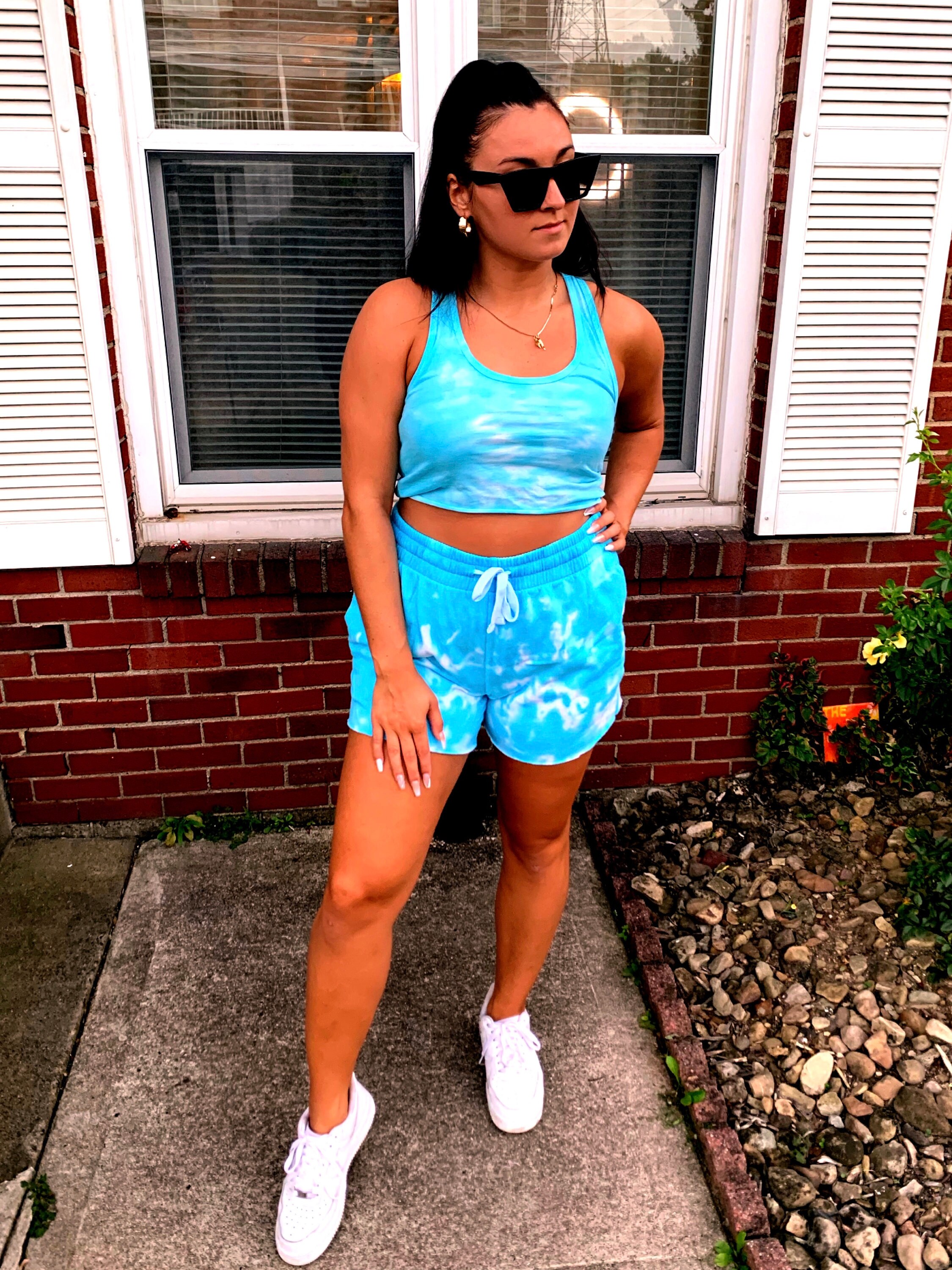 Tie Dye Sweat Short Set | Etsy Singapore