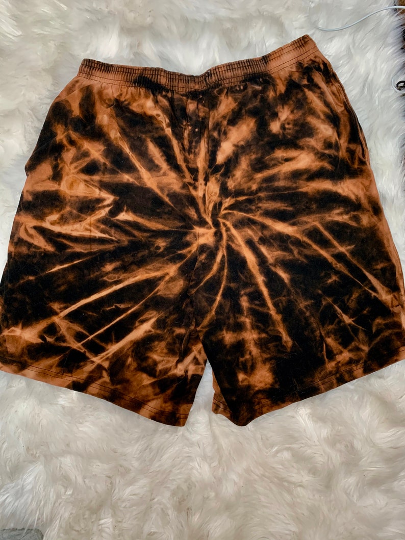 Champion Bleach Tie Dye Men's Shorts Etsy