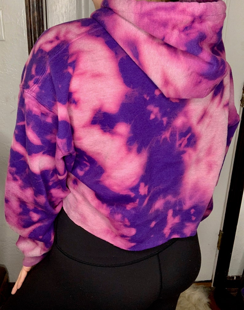 Purple bleached hoodie Clearance