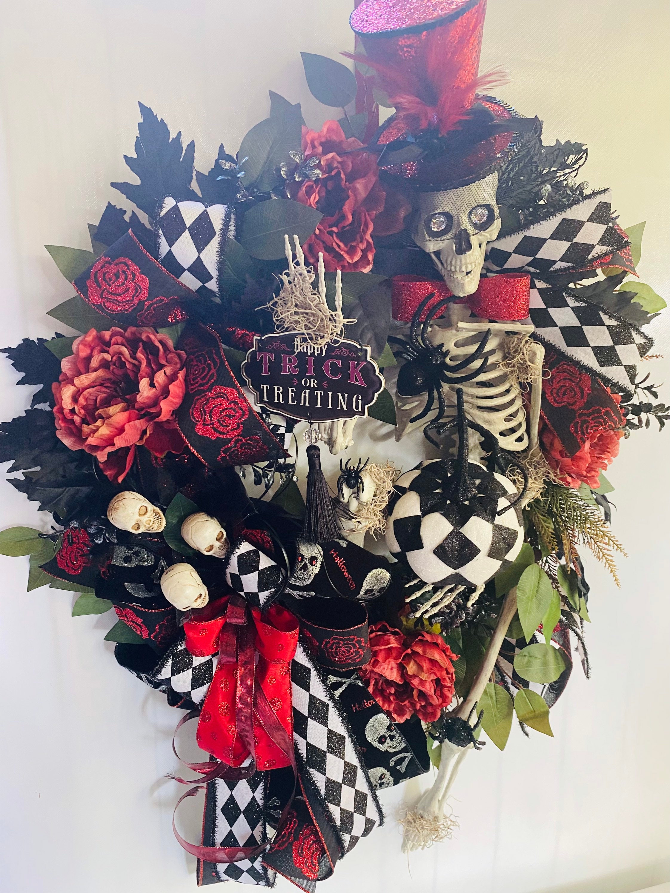 Skeleton Wreath - Etsy