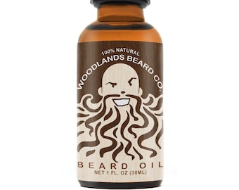 Original Beard Oil - Unscented and Natural Conditioner Blend from Woodlands Beard Co.