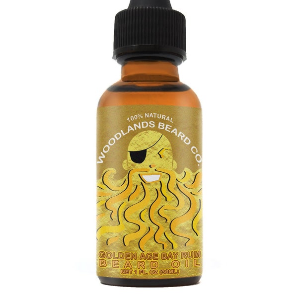Golden Age Bay Rum Beard Oil: Experience the Classic Allure of Bay Rum with Our Premium, All-Natural Blend!