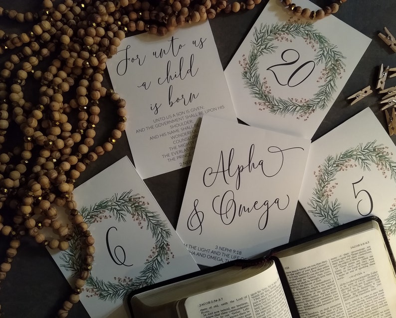 Book of Mormon Names of Jesus Christ Advent Calendar Instant Etsy