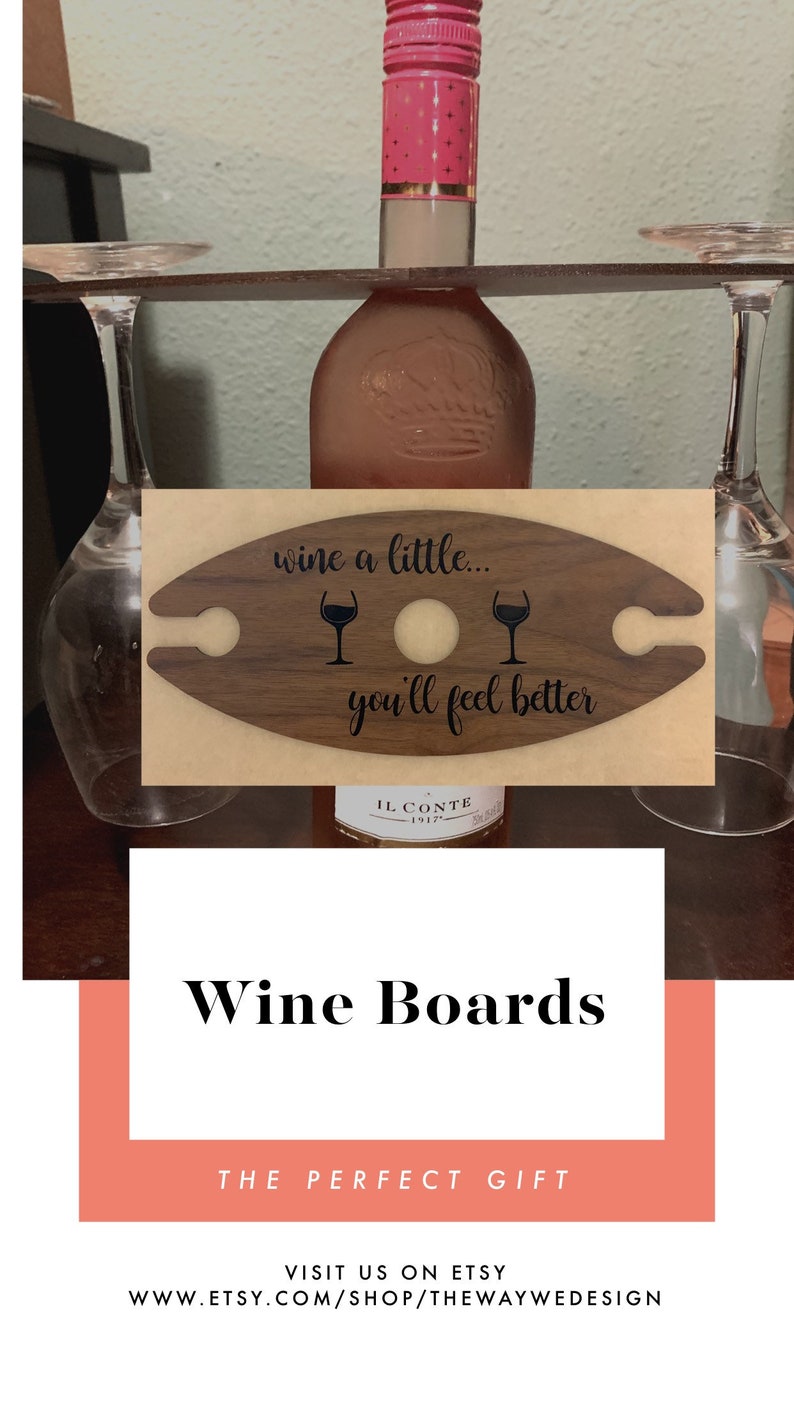 Wine Butler Personalized Wine Butler Wine Glass Holder Etsy