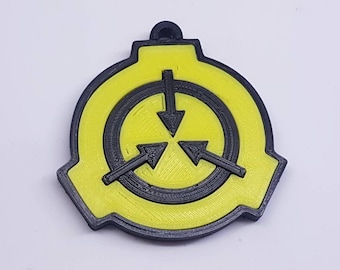 3D Gedrucktes SCP Foundation Logo Schlüsselanhänger