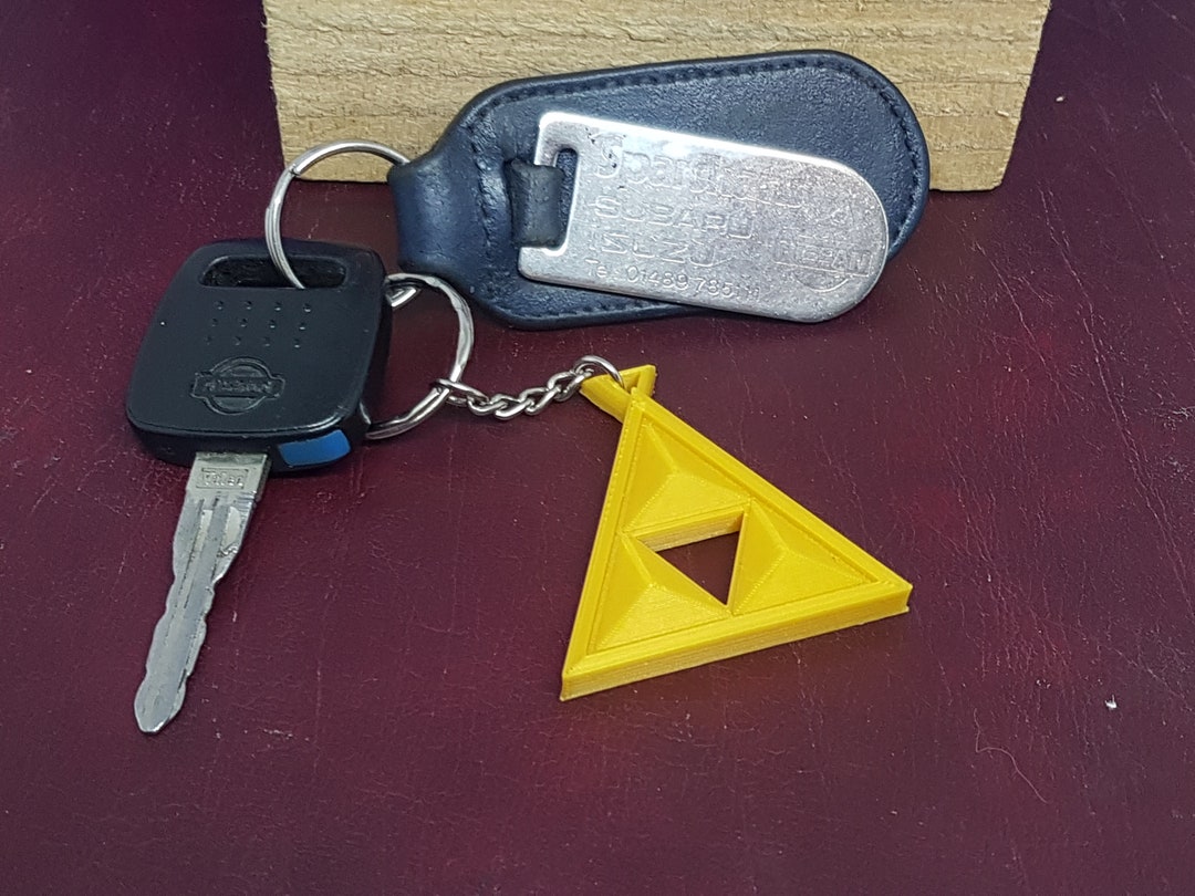 Legend of Zelda Triforce Keychain 3D Printed Keyring Etsy