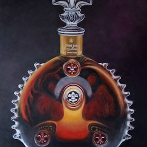 PRINT Art wall decor painting print Louis XIII Bottle wall art high quality aluminum panel artwork print