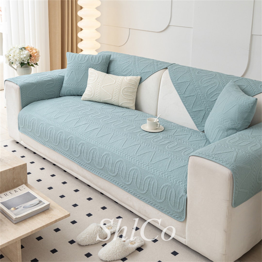 Sofa Slipcover Cotton Sofa Cover Cotton Couch Throw Nonslip Washable Furniture Protector for