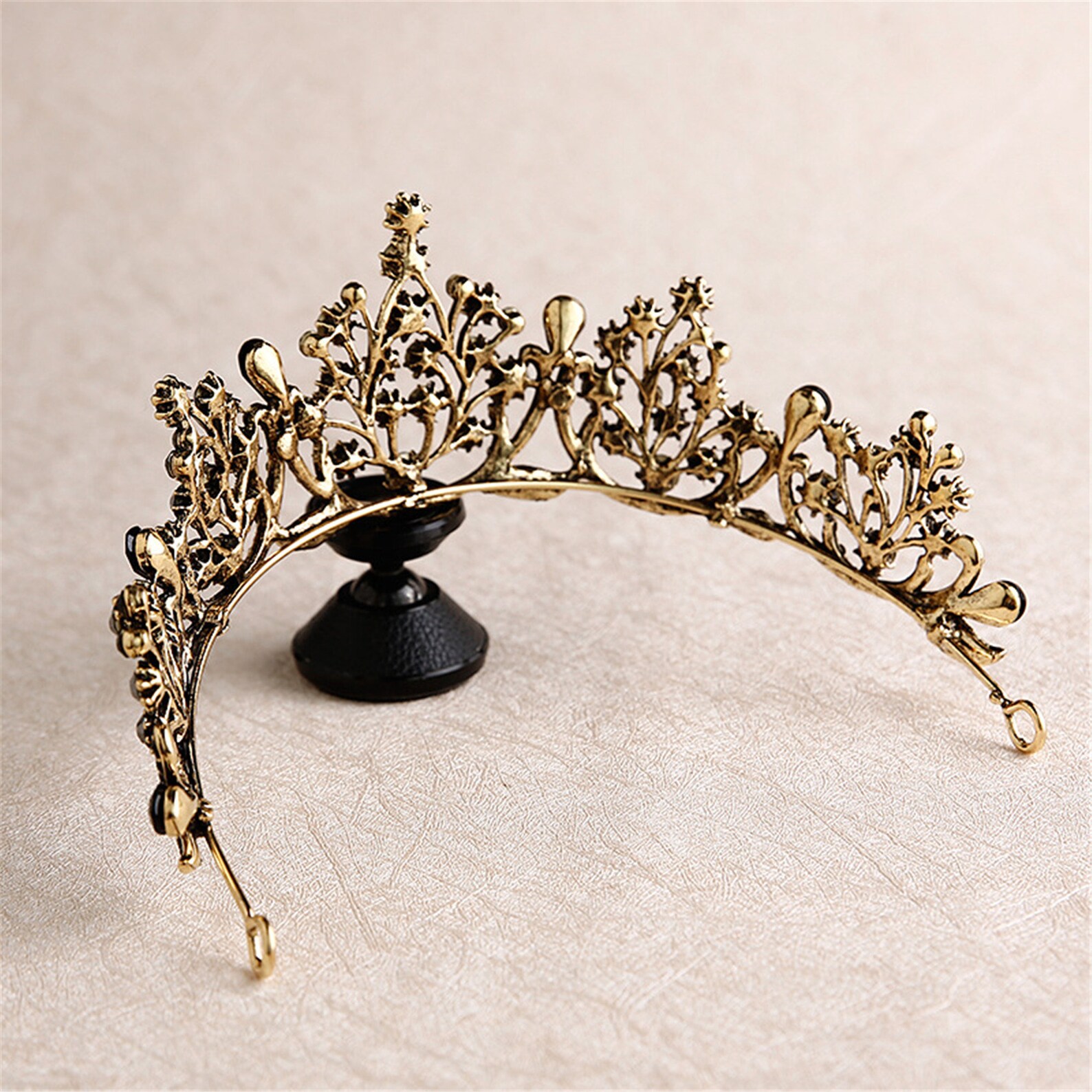Vintage Tiara negro tiara de la boda tiara nupcial Etsy