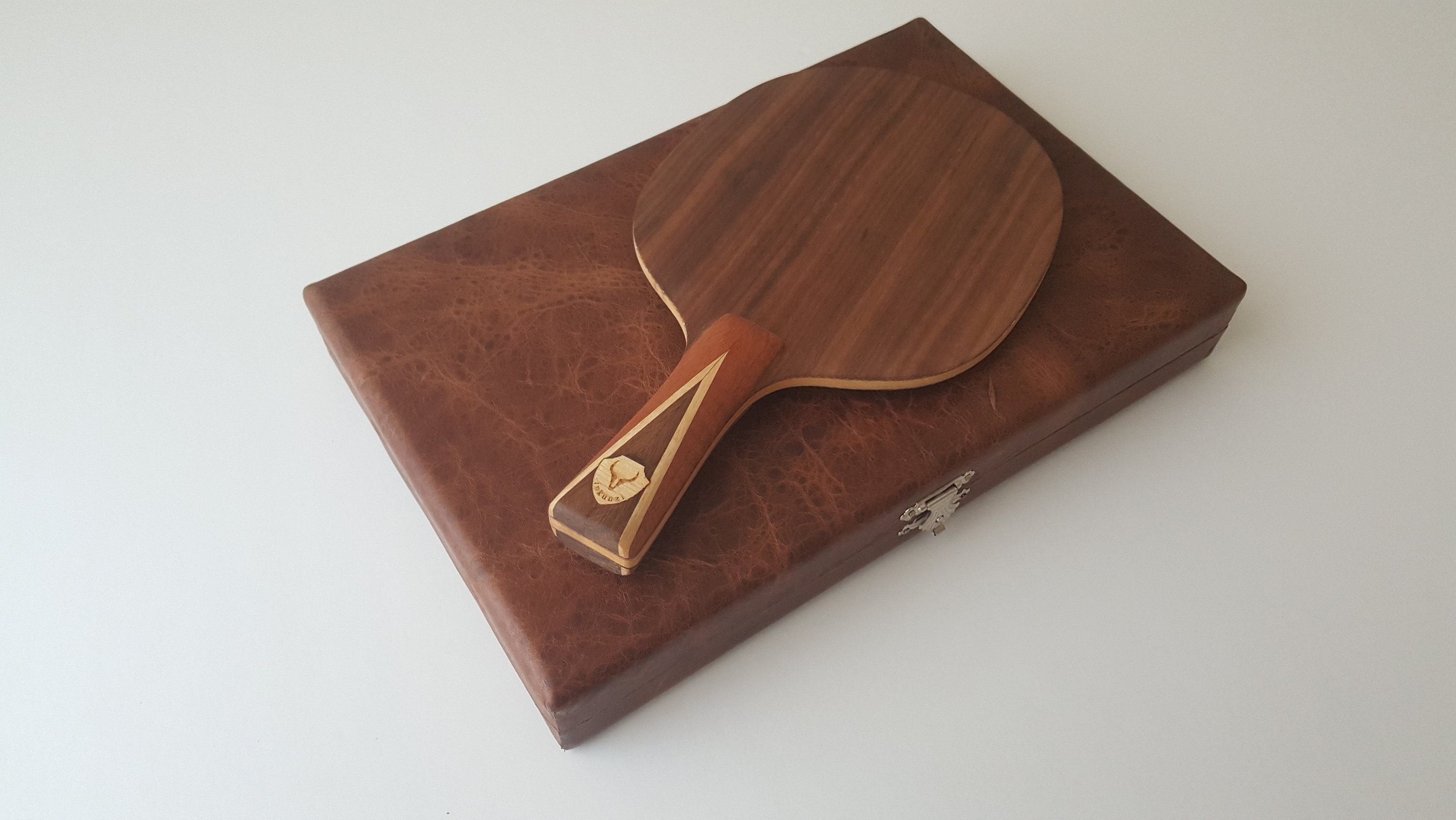 Table Tennis Racket Case Box Leather Etsy